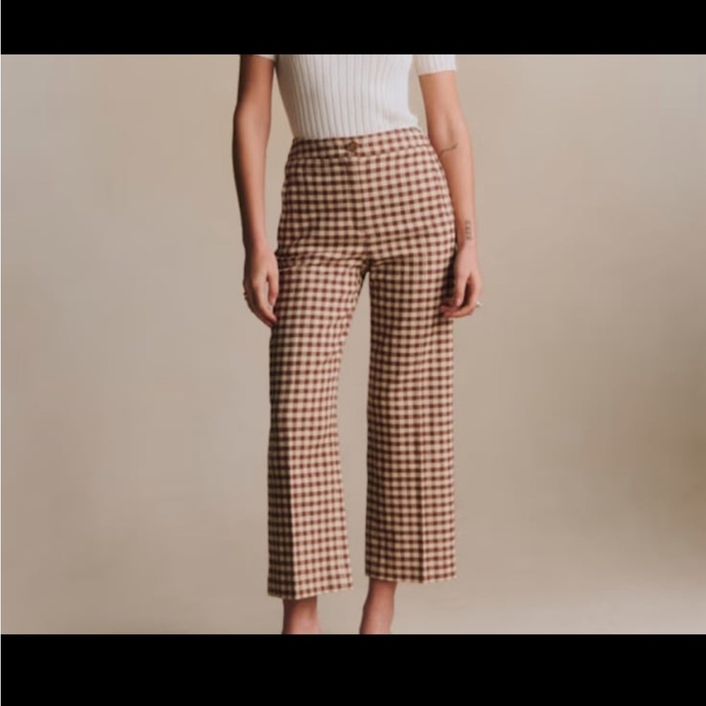 Sezane martin crop trousers
